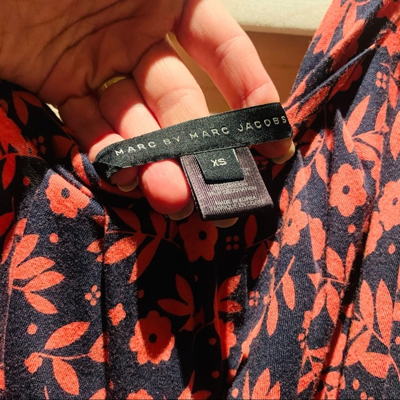 Marc by Marc Jacobs Blue/Orange Floral Dress XS - Picture 7 of 11